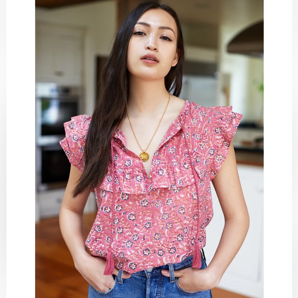 Emerson Fry Antoinette top in rose